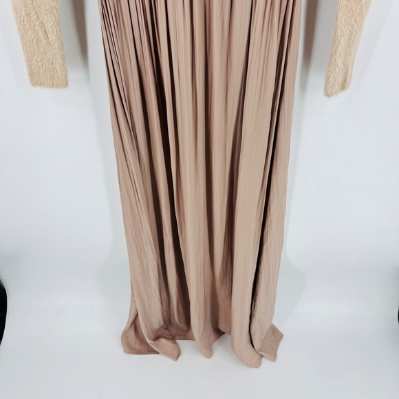 Anthropologie The Thea Long-Sleeve Eyelash Twofer Sweater Dress Size XXS Pleated - Picture 5 of 8